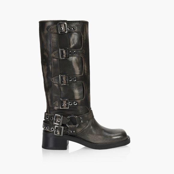 NEW - Browns Shoes B2 ‘Speedway’ moto boots - Size EU 36 - Picture 1 of 11